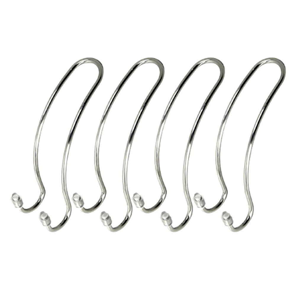 4PCS Edelstahl Sicherheit tragbare Metall Kopfstütze Haken für Auto