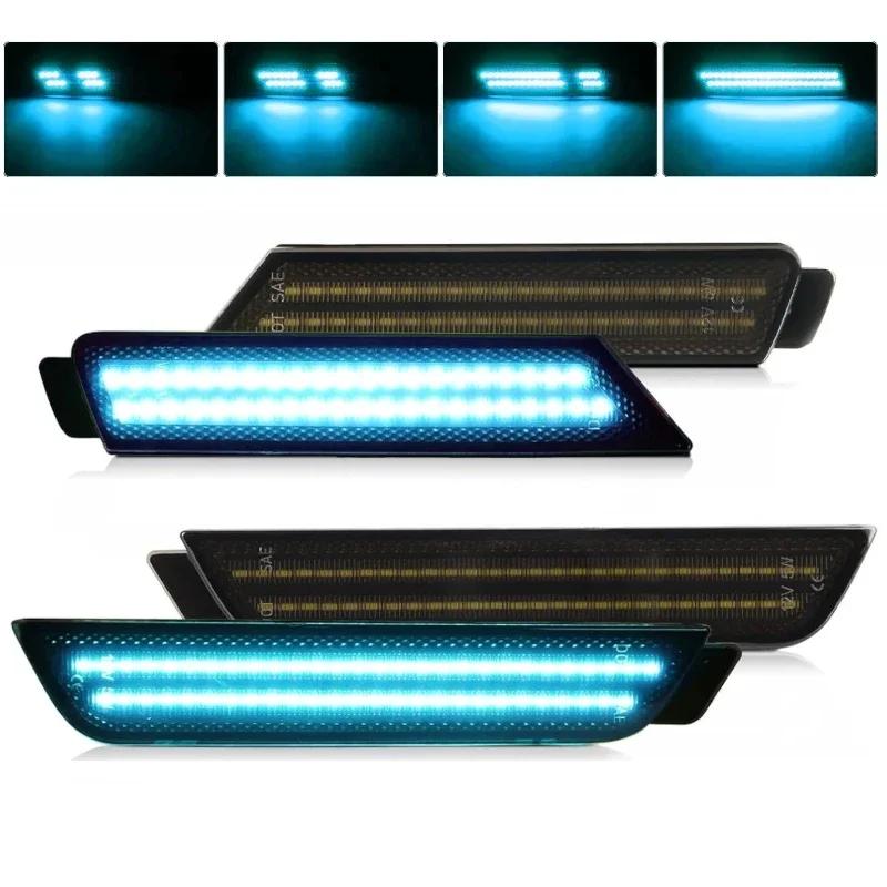 4 Stück geräucherte Linse Auto Front Heck LED Seitenmarkierungsleuchte für Chevy Camaro 2010-2015