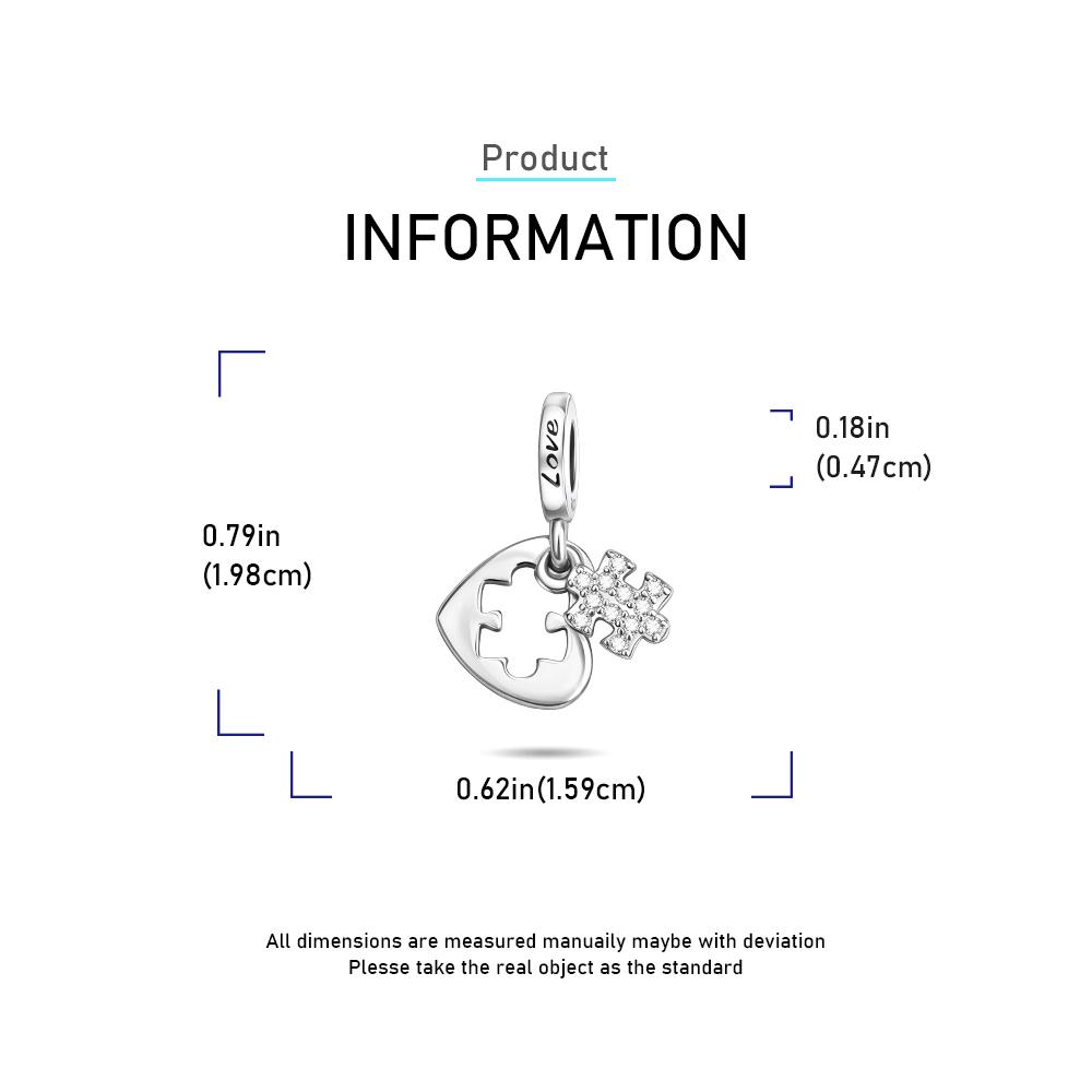 Authentic Copper Colors Heart Puzzle Tree Fit Arm Bracelet Sparkling Charms Copper Colors Authentic Bracelet For Jewelry Producing