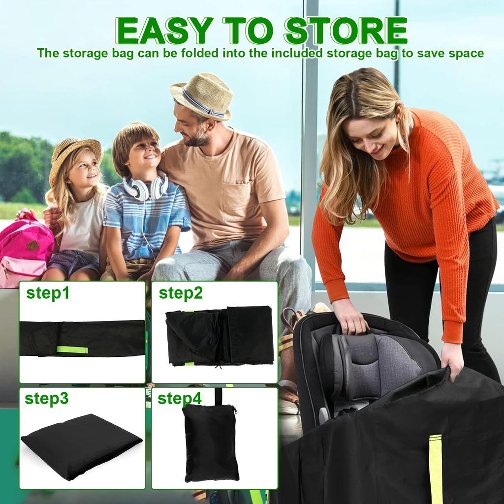 Stroller Bag for Airplane Waterproof Oxford Cloth Stroller Travel Bag with Adjustable Shoulder Strap Practical Travel