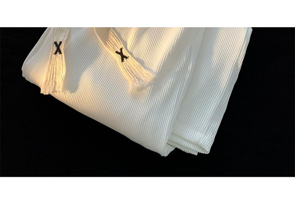 Women's Corduroy Straight-Leg Trousers - Plus Size, Slim, Wide-Leg, Casual, Ideal for Spring and Autumn.