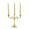 Silver-Plated European Style Three-Head Candelabra for Weddings and Hotels