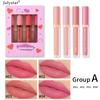 4pcsNatural and Long-lasting Non-fading Non-stick Cup 4-pack Lip Glaze Kit Matte Lipstick Set