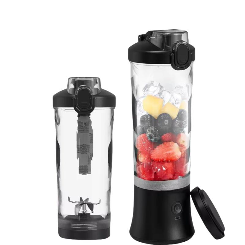 

Портативный многофункциональный миксер USB Перезаряжаемая электрическая соковыжималка 600 мл Быстрый измельчитель 2000 мАч для молочных коктейлей и сока чёрный