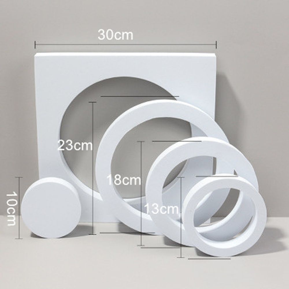 Photography Decoration Shooting Props Geometric Stereo Ins Wind Net Red White Photographic Prop