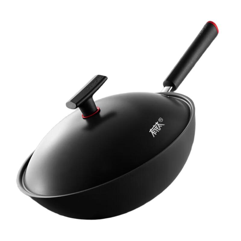 

SUPOR 32cm Titanium Cast Iron Non-stick Wok