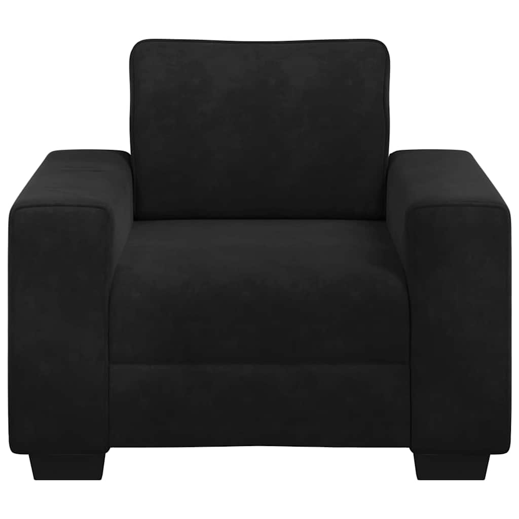 Armchair Black 100x77x82 Cm Velvet