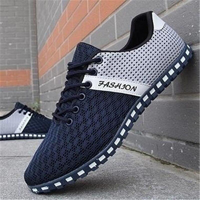 Men 'S Shoes Summer Breathable Air Mesh Shoes Men Lace -Up Style Casual Shoes Sneakers Footwear Casual Shoes