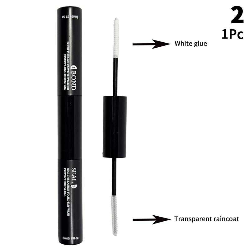 Adeziv și Sigilant pentru Gene pentru Gene în Grupuri DIY, Adeziv pentru Gene de Lungă Durată, Fixare, Rezistent la Apă, Aplicator Mascara, Adeziv pentru Gene False cu Două Capete