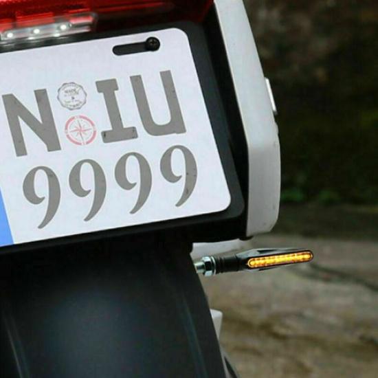 4PCS Motorcycle Led Turn Signal Indicator Blinker Amber Lights Universal Durable