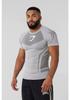 GYMSHARK Men's Quick-Dry Fitness Tight Short Sleeve Shirt