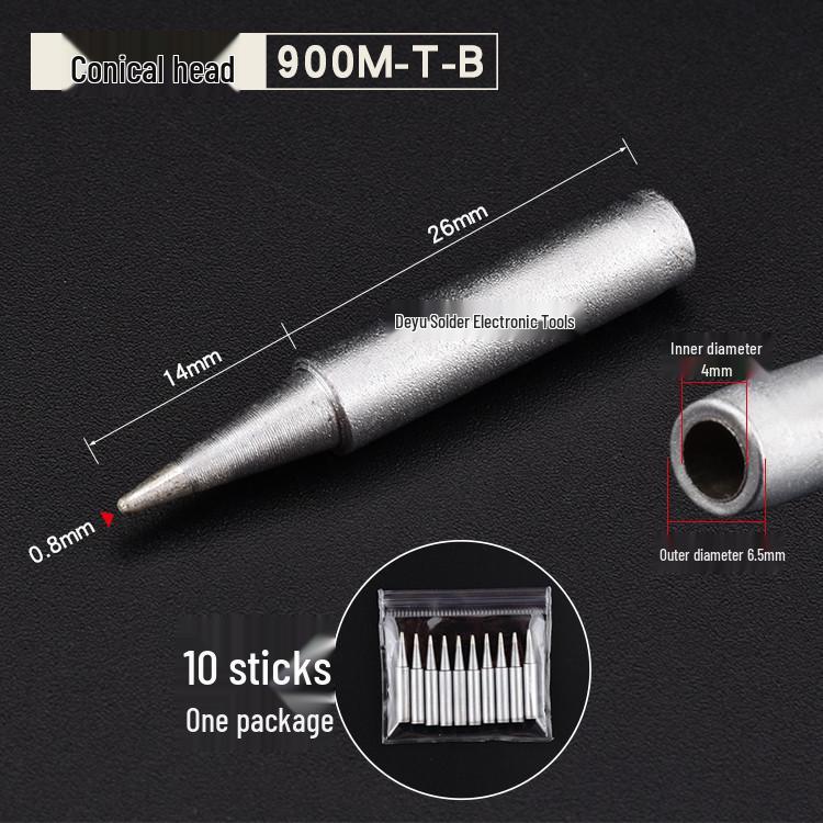 936 Universal Soldering Iron Tip for Constant Temperature Stations - Frosted, Pointed, Horseshoe Blades