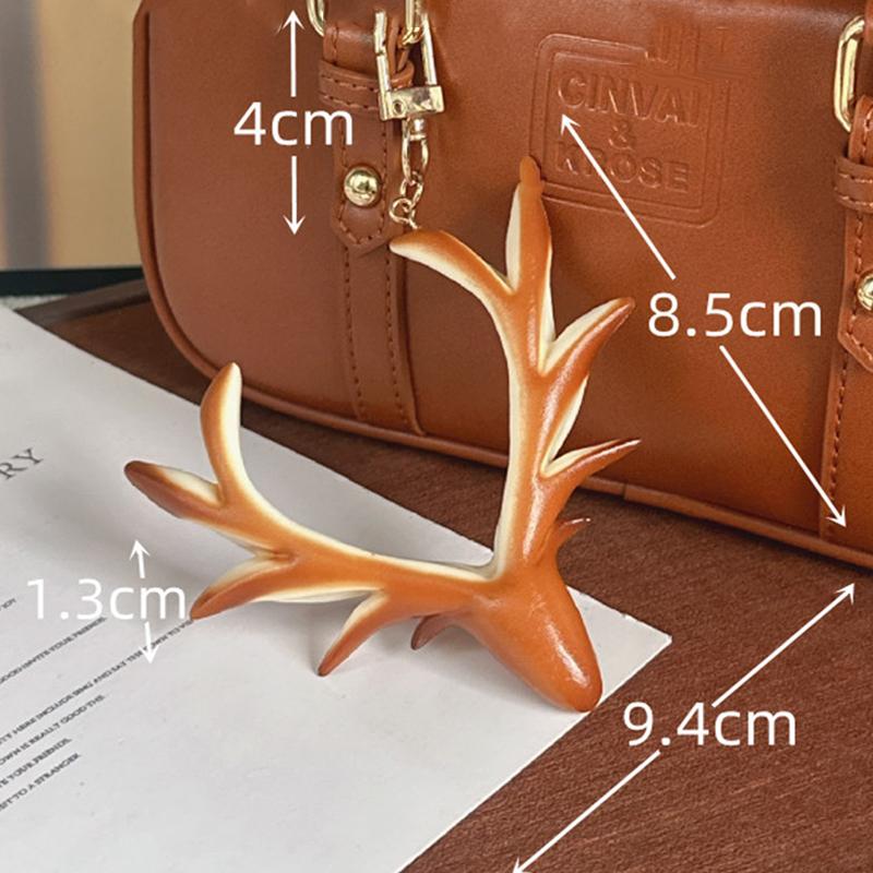 

Щелочной Хлеб Круассан Брелок Подвеска Шарм Рога Лося Брелок Ювелирные Изделия Для Девочки Женщины Подарок Украшение Для Сумки