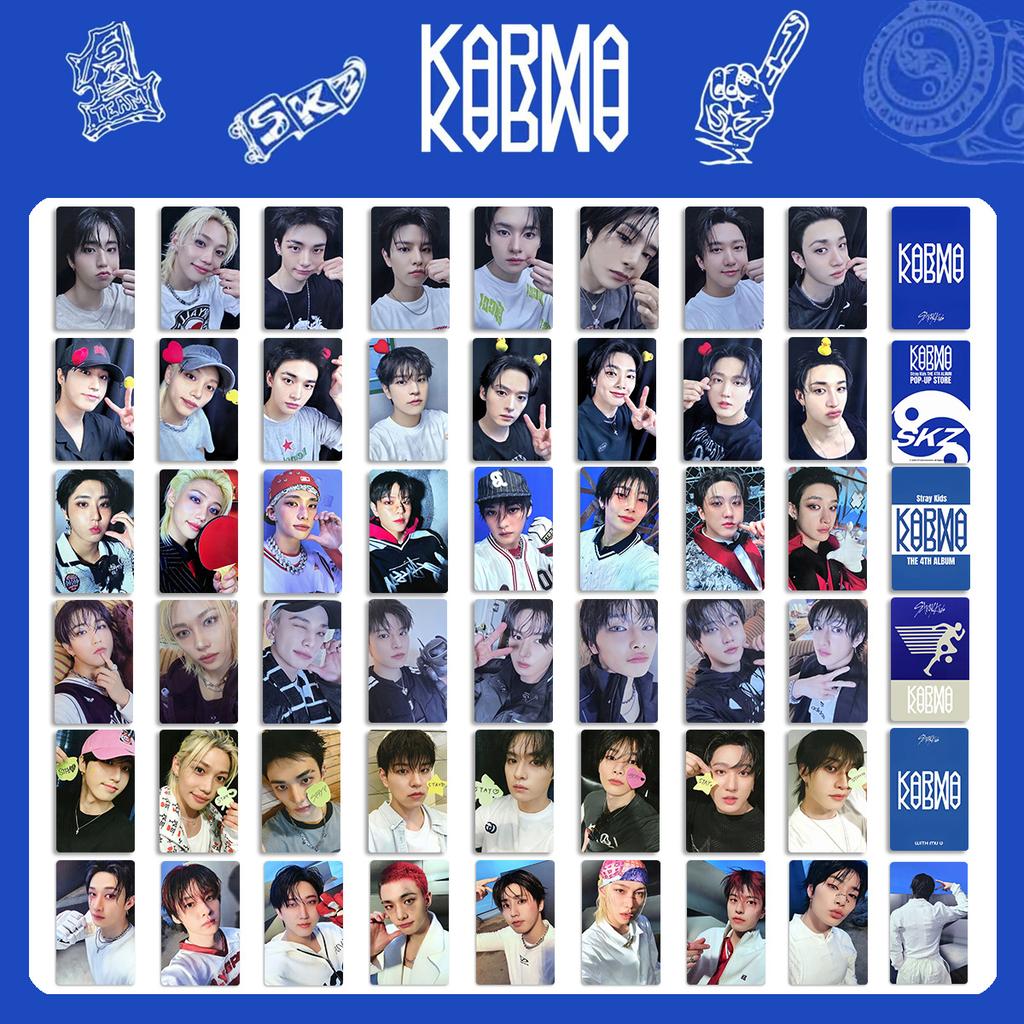 8Pcs Stray Kids Lomo Card Album Karma Peripheral Small Card Limited Edition Card Hooray Album Card Skzoo Special Small Card