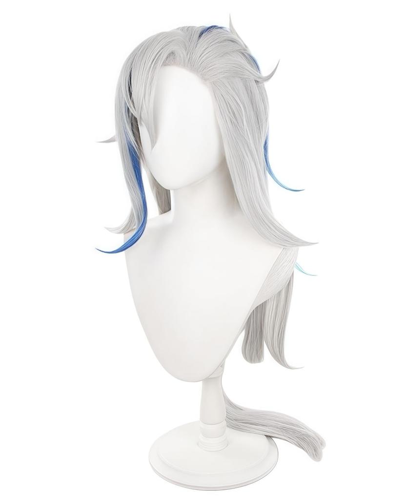 NOKIJP Nuvillet Wig, Genshin Impact: The Sound of Tides, Heat-Resistant Wig, Smooth and Easy To Style, Genshin Impact: Fontaine, Supreme Judge
