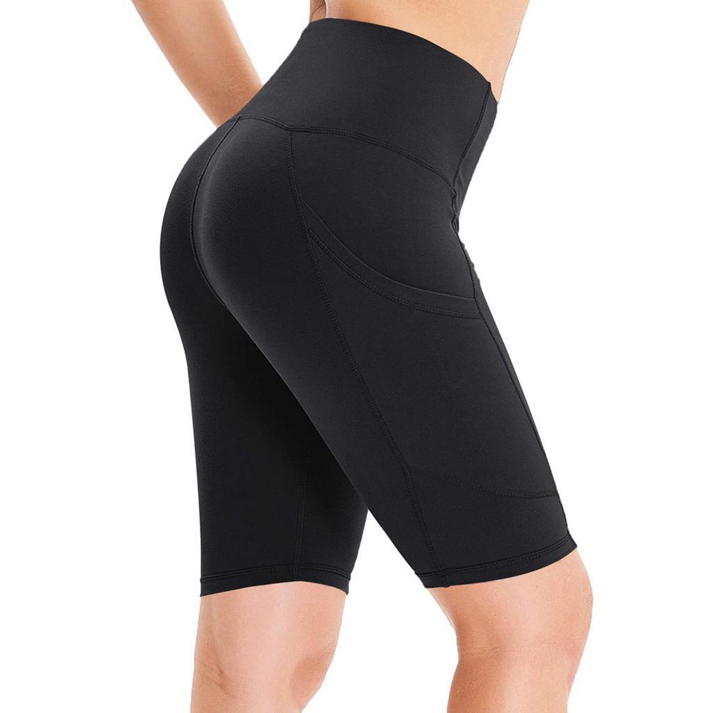 Ladies High-waist Hip Stretch Underpants Running Fitness Yoga Shorts