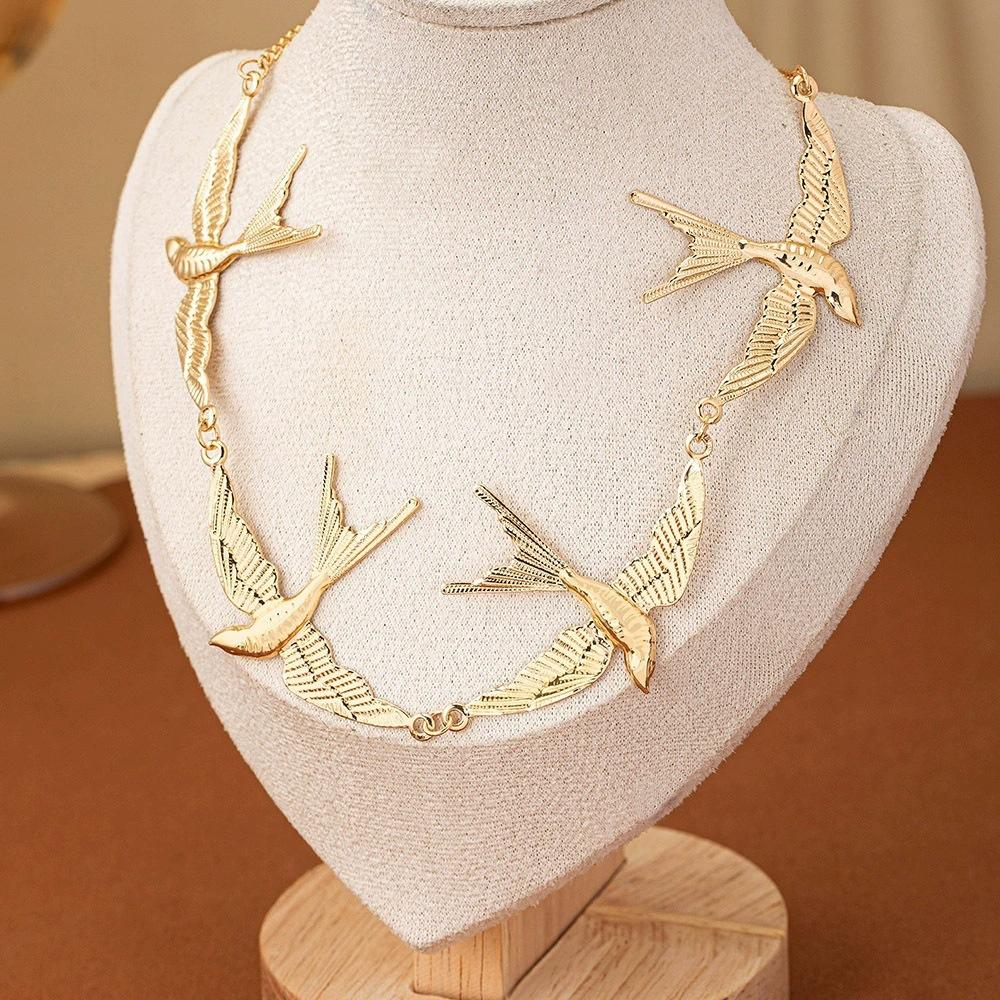 Women Ins Collarbone Chain Birds Necklace Jewelry Accessories