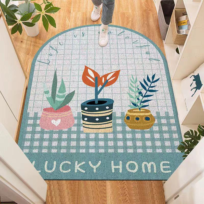 Entrance Doormat Bedroom Bath Living Room Mat Hallway Corridor Entrance Rug Non-Slip Mat Carpet