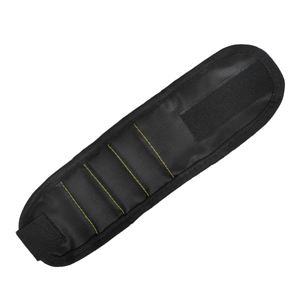 Wrist Tool Holder 3 Rows Magnetic Suction Wristband Organizer for Holding Screws Nails Fasteners