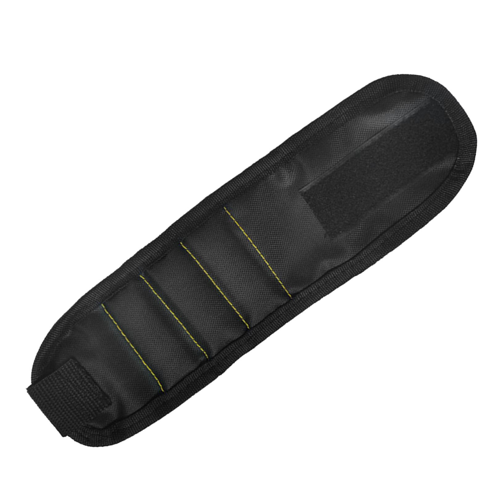 

Wrist Tool Holder 3 Rows Magnetic Suction Wristband Organizer for Holding Screws Nails Fasteners