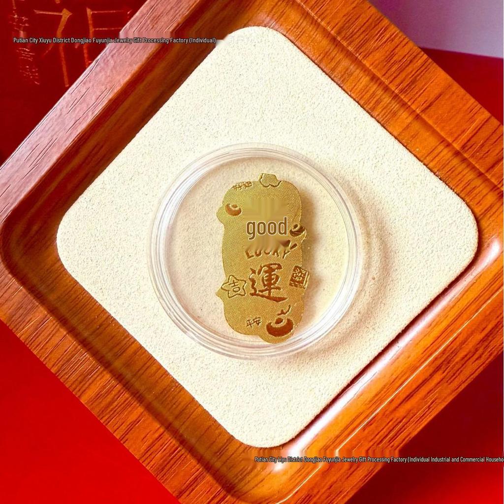 Pure Gold 999 Horse Year Phone Sticker for Wealth and Health - Popular Douyin Live Seller