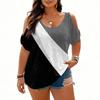 Women's Fashionable Short Sleeve Elegant Commuting And Casual Top