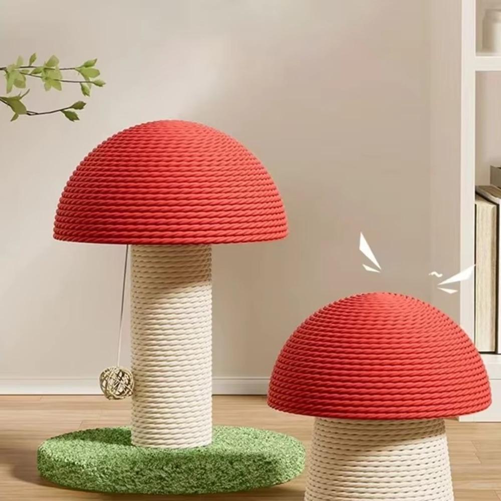 Red Mushroom Shaped Cat Scratch Board Scratch Resistant Cat Toys New Cat Scratcher  Pet Supplies