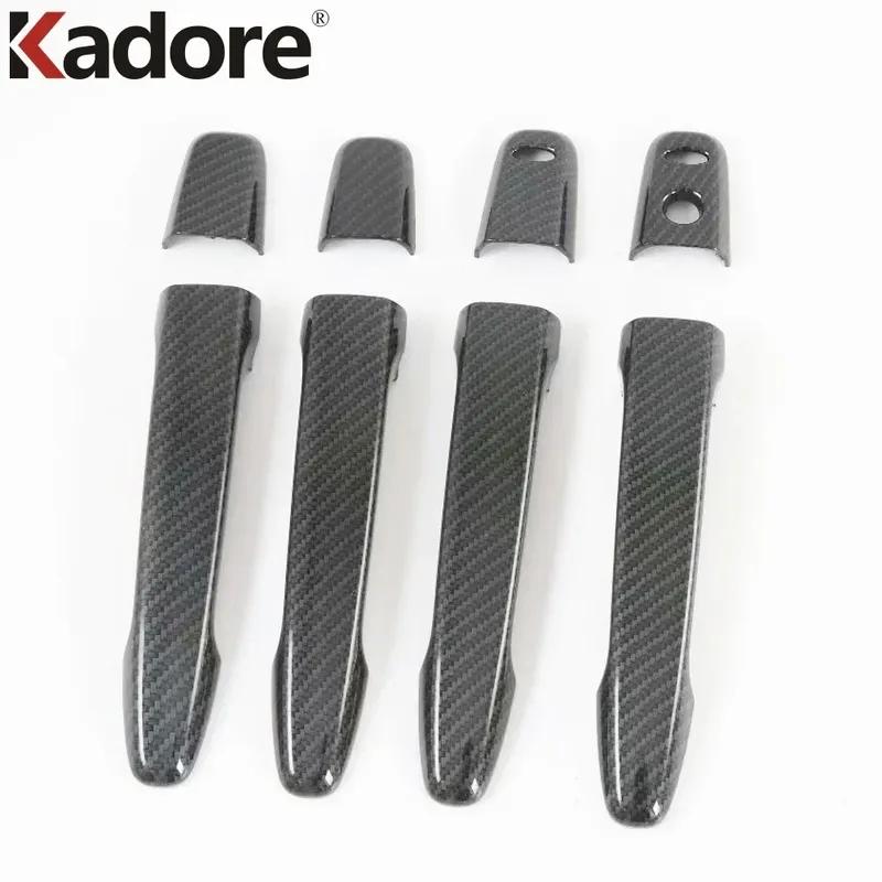 For Mitsubishi ASX RVR Outlander Sport ES -  2024 Carbon Fiber Car Side Door Handle Cover Trim Accessories