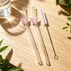 3Pcs Cute Butterfly Straw Reusable Glass Tube Durable Straws For Smoothie Cocktail Juice Smoothie Drinks