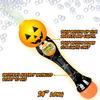 Halloween Bubble Wand, 14" Illuminating Bubble Wand for Kids, Halloween Light Up Pumpkin Bubble Blower Wand