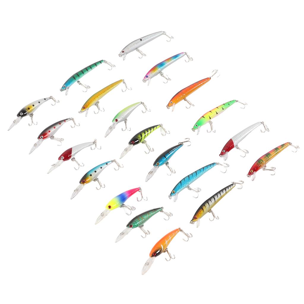 20PCS Fishing Lure Set Artificial Fishing Baits Reusable Fishing Tackle Accessories for Outdoor