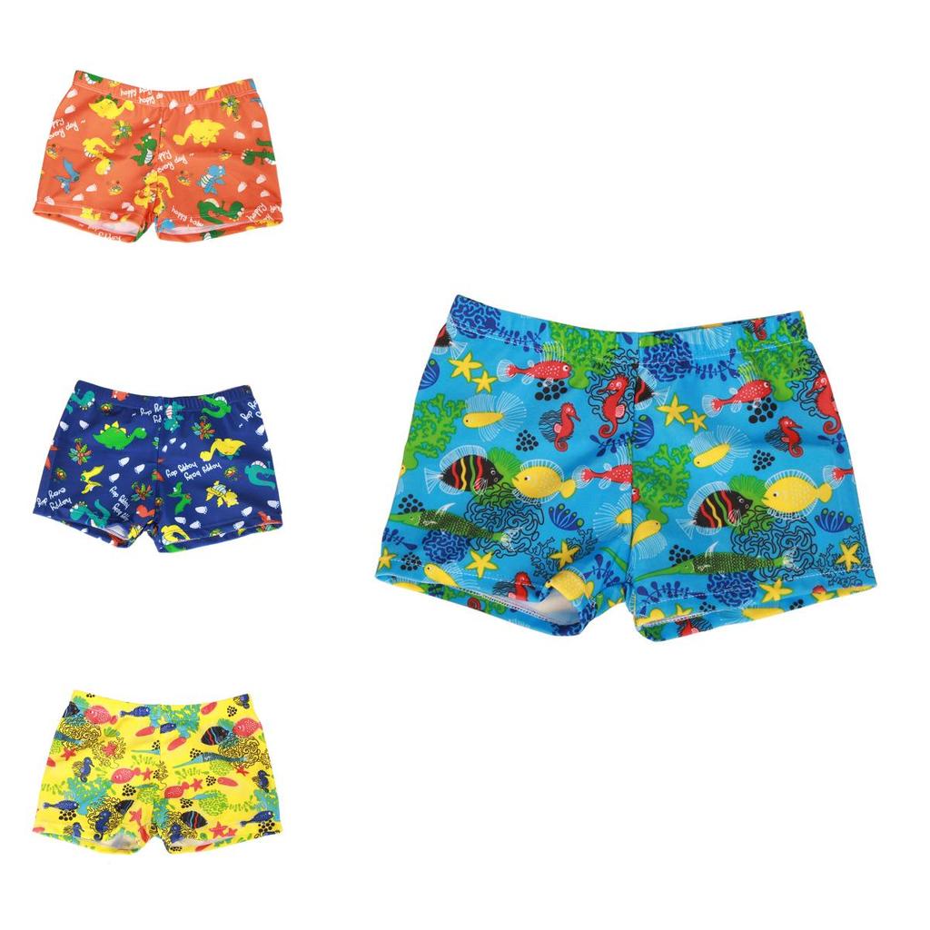 Premium Quality Children Kid Boys Cartoon Print Stretch Beach Shorts For Swimwear