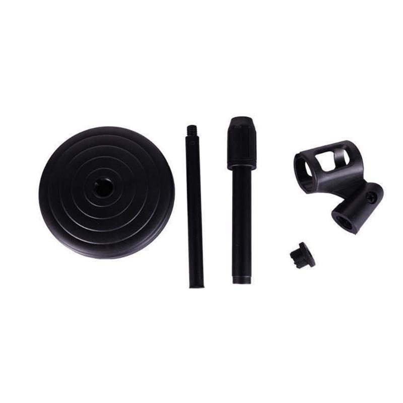 Sturdy Tabletop Mic Holder Stand Adjustable Microphone Rack with Extendable Height for Live Streaming and Conferences