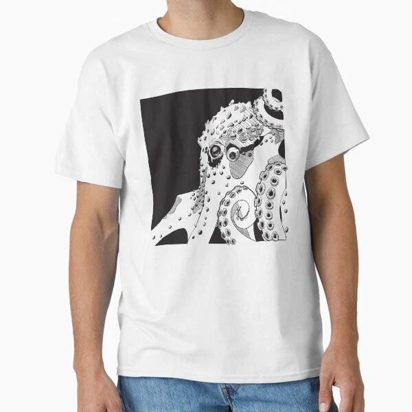 Black Octopus Sea Monster Illustration Classic T Made In UsaAus TShirt S2xl S