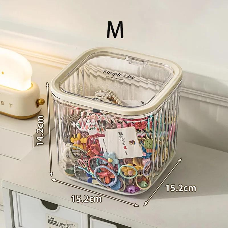 Children'S Hair Accessories Storage Box Multi-Use Hair Clip Finishing Girl'S Hair Rope Rubber Band Jewelry Box Desktop Storage