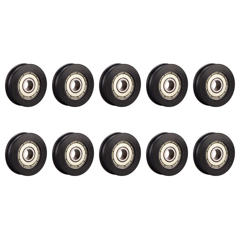 A96I-10 шт. Пластиковое Встраиваемое 626ZZ Колесо для Оконной Дверной Рамы U-образный Желоб Направляющий Шкив 6278 мм Шарикоподшипник для 3D-принтера