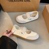 Candy Color Round Head Velcro Ballet Shoes Autumn Flat Casual Single Shoes Student Fashion Mary Jane Shoes