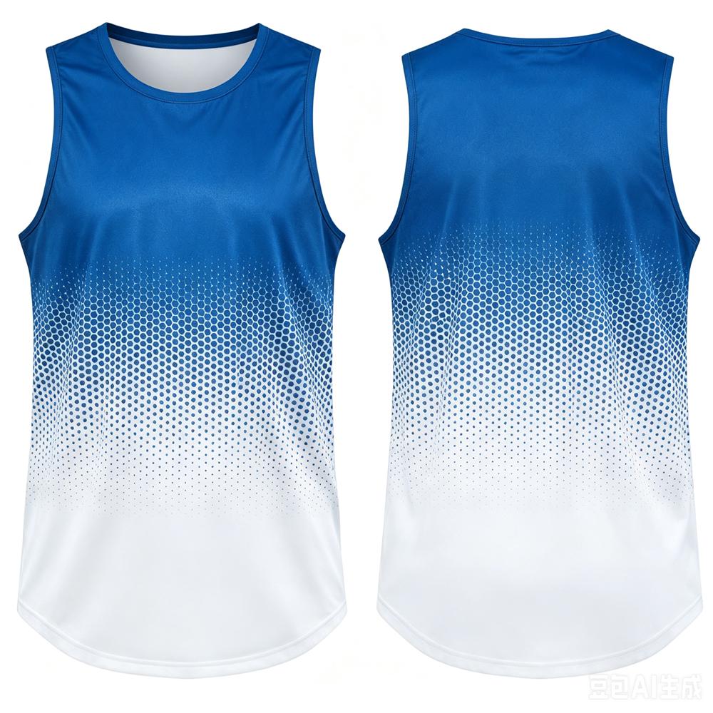 Fashion Gradient Print Men's Sports Vest Summer Quick Dry Breathable Tennis Training Tank Tops Casual Sleeveless Shirt Gym Tees
