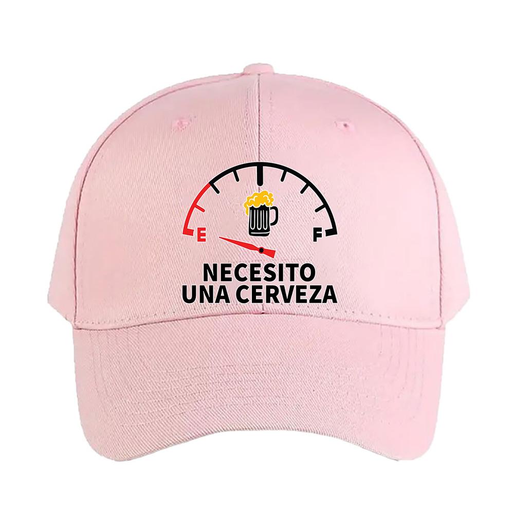 necesito cerveza Caps Summer Adult Baseball Cap Adjustable with Curved Brim Duckbill Hat Protection Sun Hats Casual