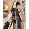 Ear Protection Faux Lamb Fur Earmuffs Soft Tie Strap Earflap Ear Covers  For Women