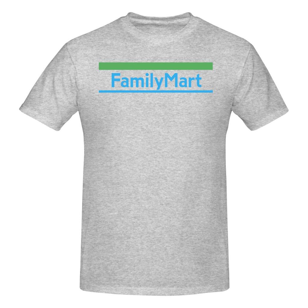 Family Mart Logo Japan Konbini Couple Style Tshirt Hong Kong Retro Threediunisexsional Printing Cotton Tee
