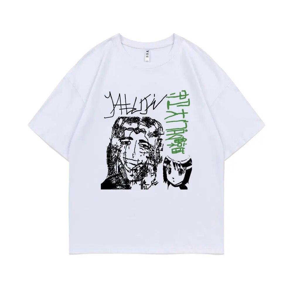 Limited Edition Yabujin T-shirt Summer Short Sleeve Unisex Women Oversized Tshirt Male Vintage Tees Unisex O-collar Cotton T Shirt