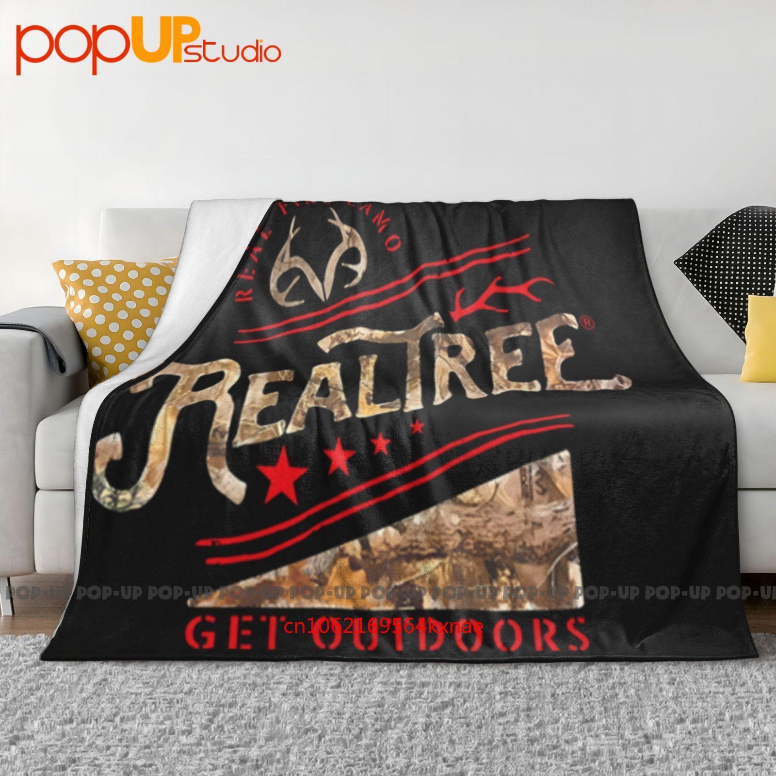 RealtreeW Camo Euc 637 Ultra-Soft Blanket Quilt Winter Sofa Cover Bed Covers 30x40in