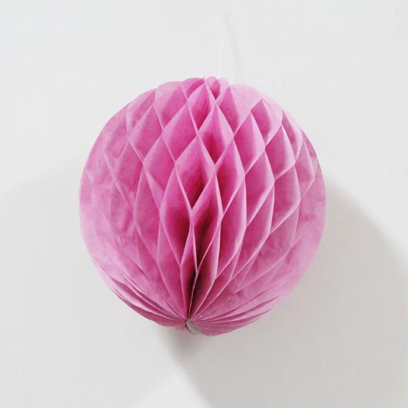Multicolor 10inch Paper Honeycomb Tissue Flower Balls Lantern Birthday Party Wedding Baby Shower Decorations Christmas Supplies