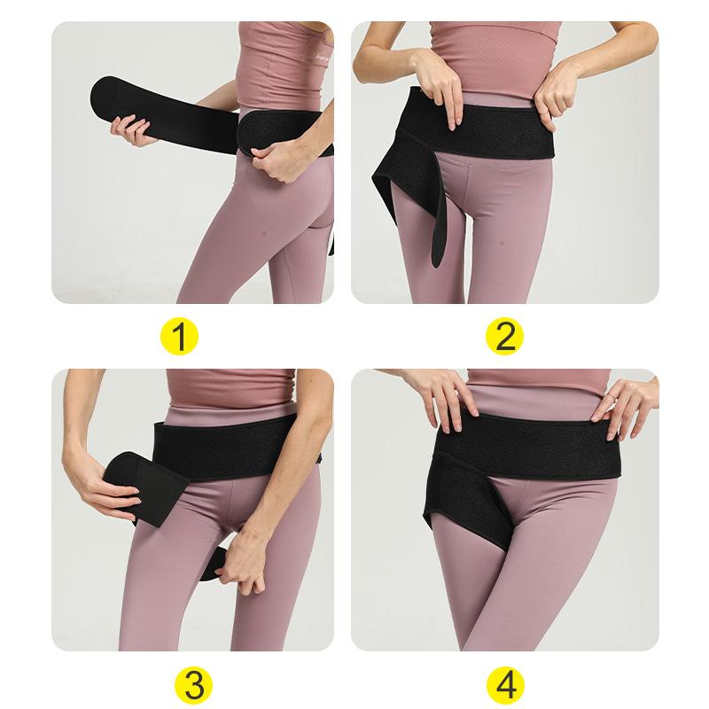 Hip Protection Belt Pressure Fixing Hip Joint Protection Belt Binding Thigh Root Shaping Liposuction Sleeve Protector Hip Bandage