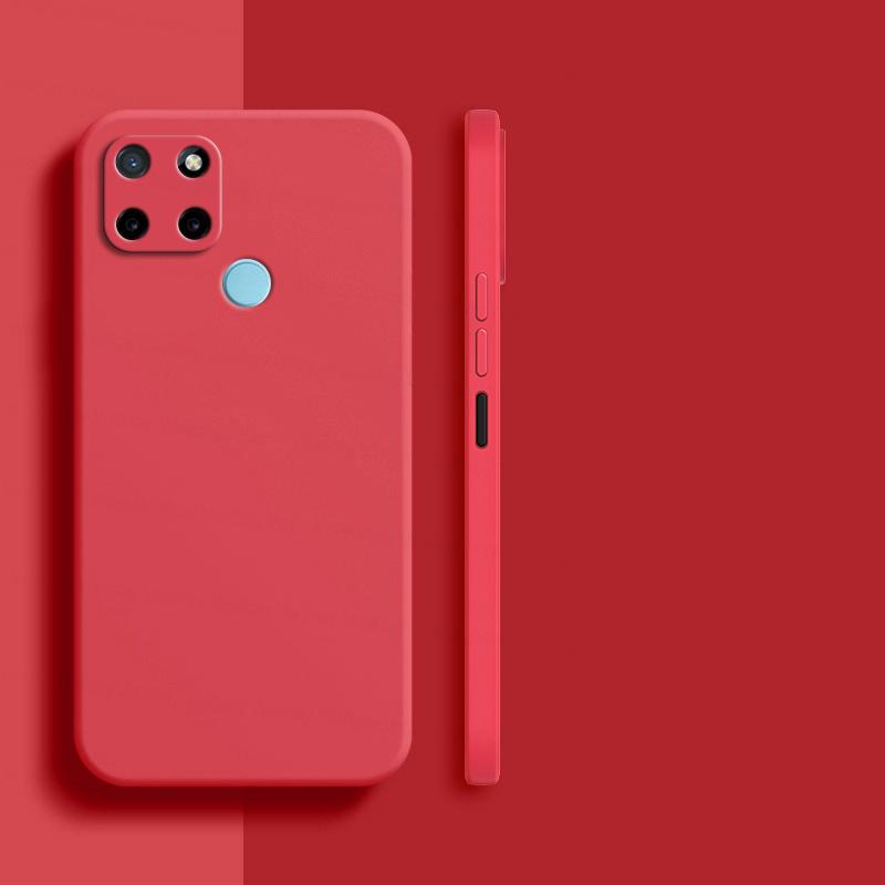 

Чохол для Realme C21Y Realme C21 C21Y C25Y C25S C30 C31 C33 C35 Кришка Протиударний TPU Рідкий Силікон Чохол для Задньої Панелі Телефону Realme C21Y Realme C21 червоний