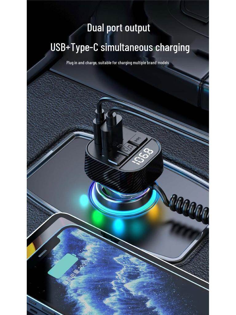 Auto Bluetooth FM Transmitter mit QC3.0 PD30W Schnelllader