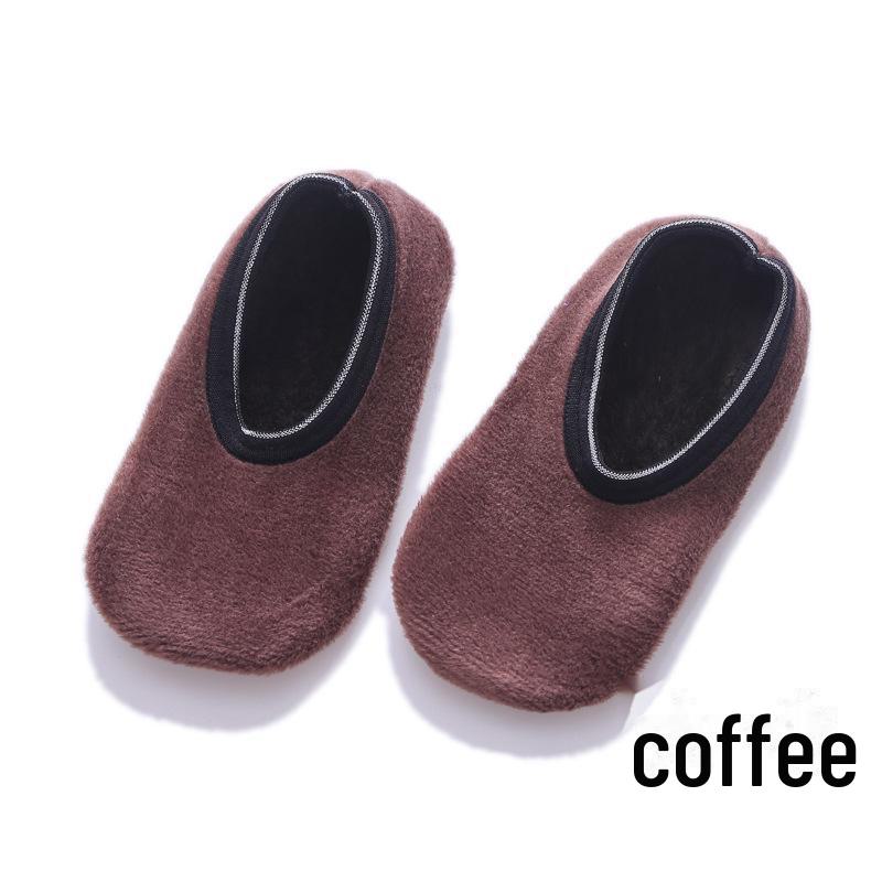 

Нековзні вельветові чохли для взуття для немовлят і малюків на весну та зиму - М які, товсті шкарпетки з підошвою для раннього розвитку XL, Bottom length 18-20cm коричневий