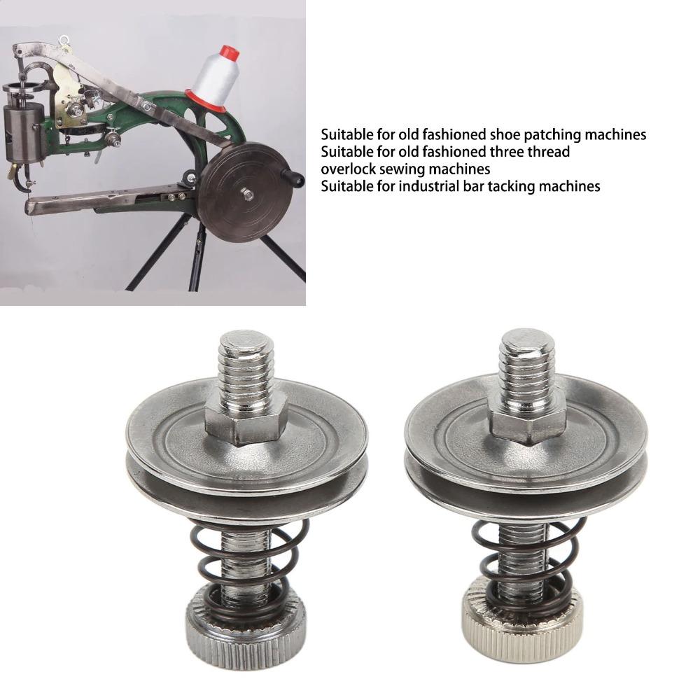2pcs 1.4x0.4in Sewing Tensioner Stainless Steel Thread Regulator Replacement Kit Machine Repair