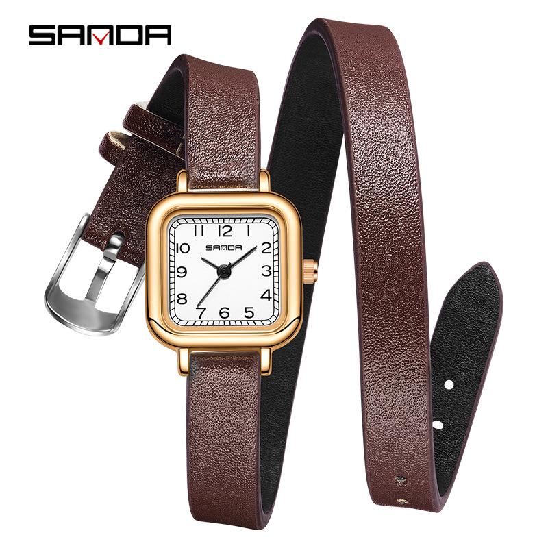 Sanda Women s Digital Square Watch - Fashionable, Simple, Temperament, Waterproof Bestseller